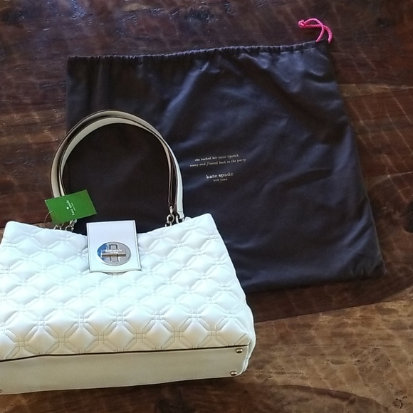 Kate Spade Elena Astor Court Shoulder Bag Stone - Picture 4 of 7